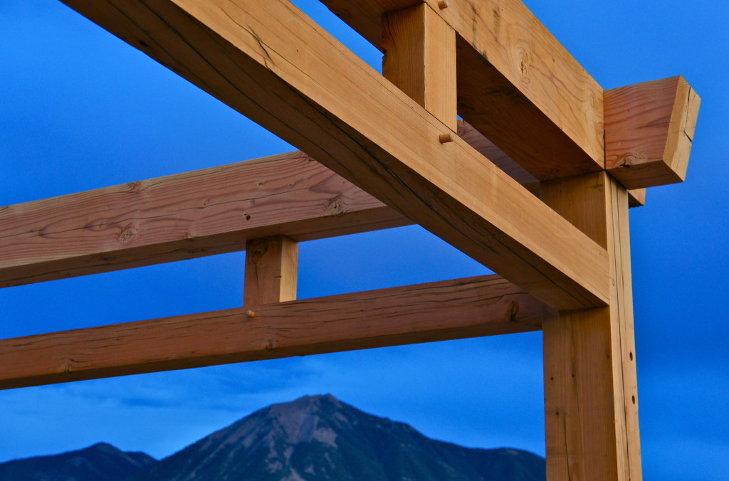 timber frame corner